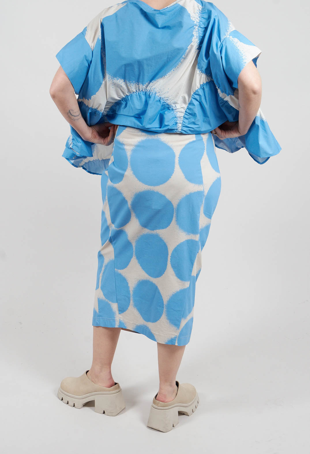 Slim Pull On Skirt in Ice Print - 1630306