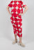 Slim Pull On Skirt in Ketchup Print - 1630306