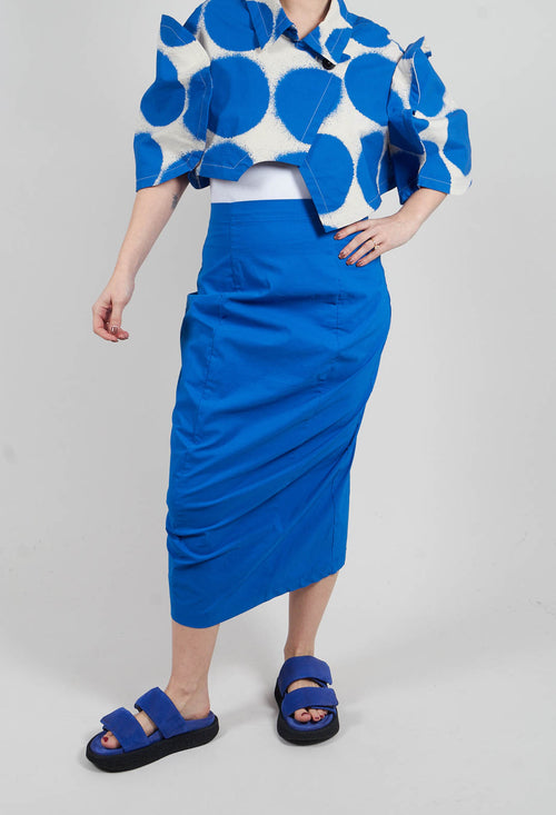 Slim Pull On Skirt in Electric - 1630326