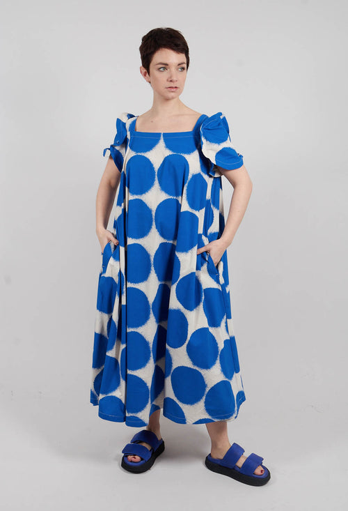 Round Sleeve Dress in Electric Print - 1630908