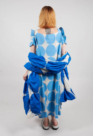 Round Sleeve Dress in Ice Print - 1630908