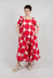 Round Sleeve Dress in Ketchup Print - 1630908