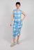 Slim Fit Midi Dress in Ice Print - 1630910