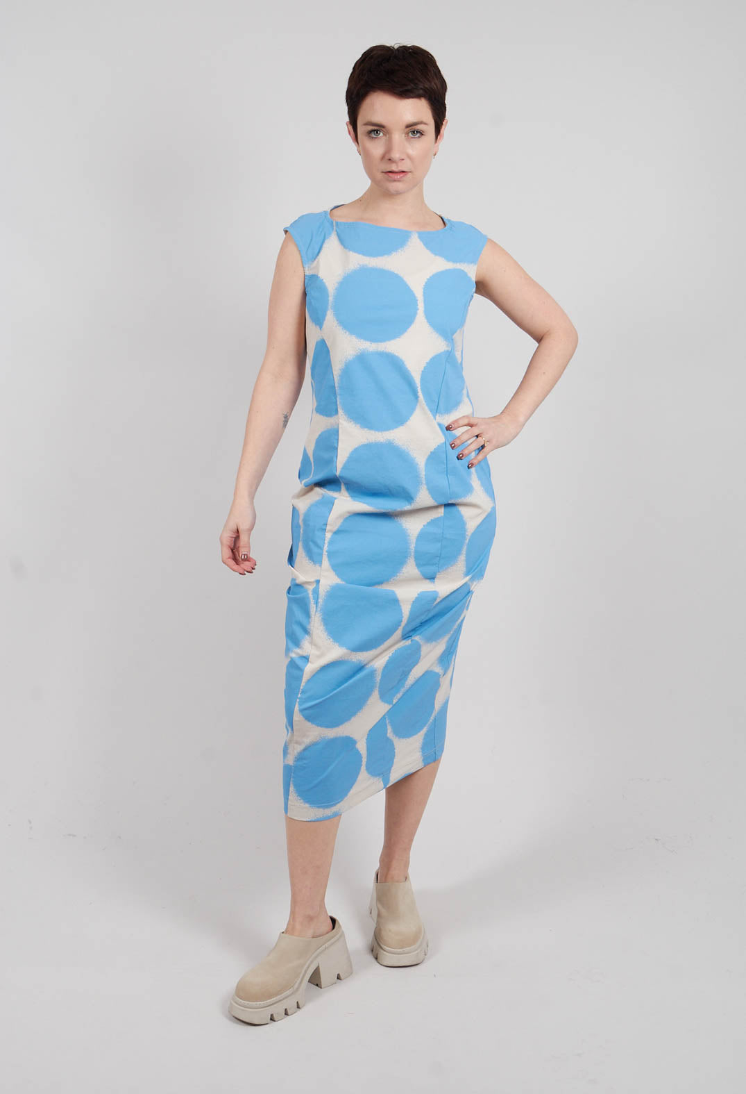 Slim Fit Midi Dress in Ice Print - 1630910