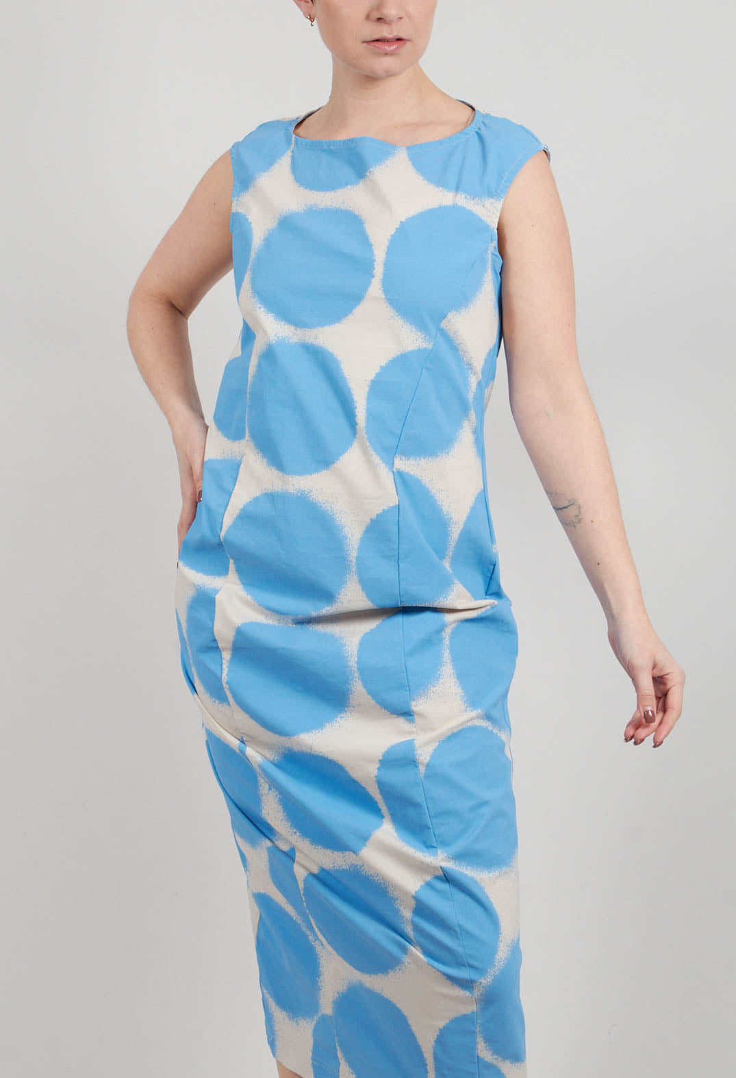 Slim Fit Midi Dress in Ice Print - 1630910