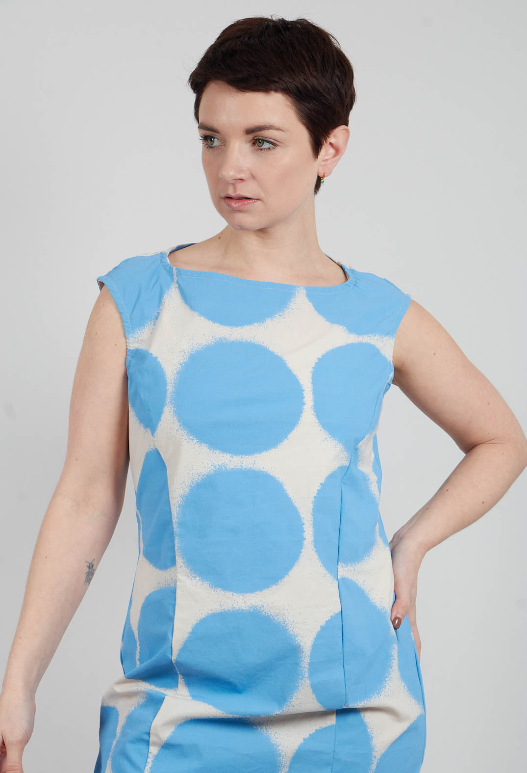 Slim Fit Midi Dress in Ice Print - 1630910