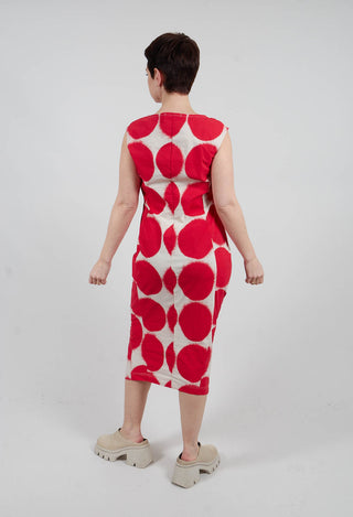 Slim Fit Midi Dress in Ketchup Print - 1630910