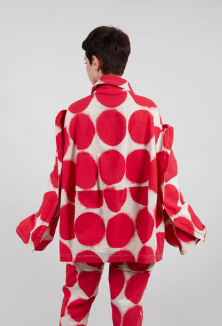 Double Breasted Jacket in Ketchup Print - 1631111