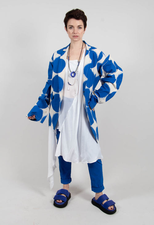 Single Button Jacket in Electric Print - 1631112