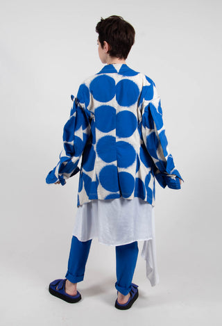 Single Button Jacket in Electric Print - 1631112