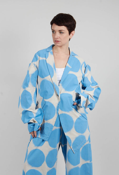 Single Button Jacket in Ice Print - 1631112