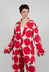 Single Button Jacket in Ketchup Print - 1631112