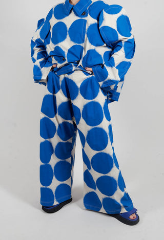 Wide Leg Trousers in Electric Print - 1630113