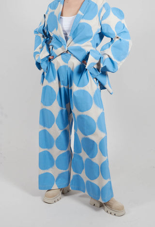 Wide Leg Trousers in Ice Print - 1630113