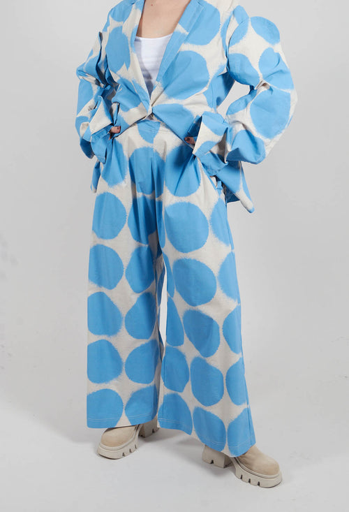 Wide Leg Trousers in Ice Print - 1630113