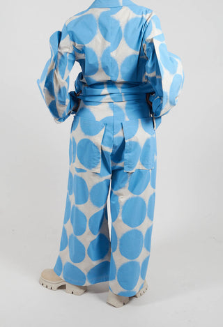 Wide Leg Trousers in Ice Print - 1630113