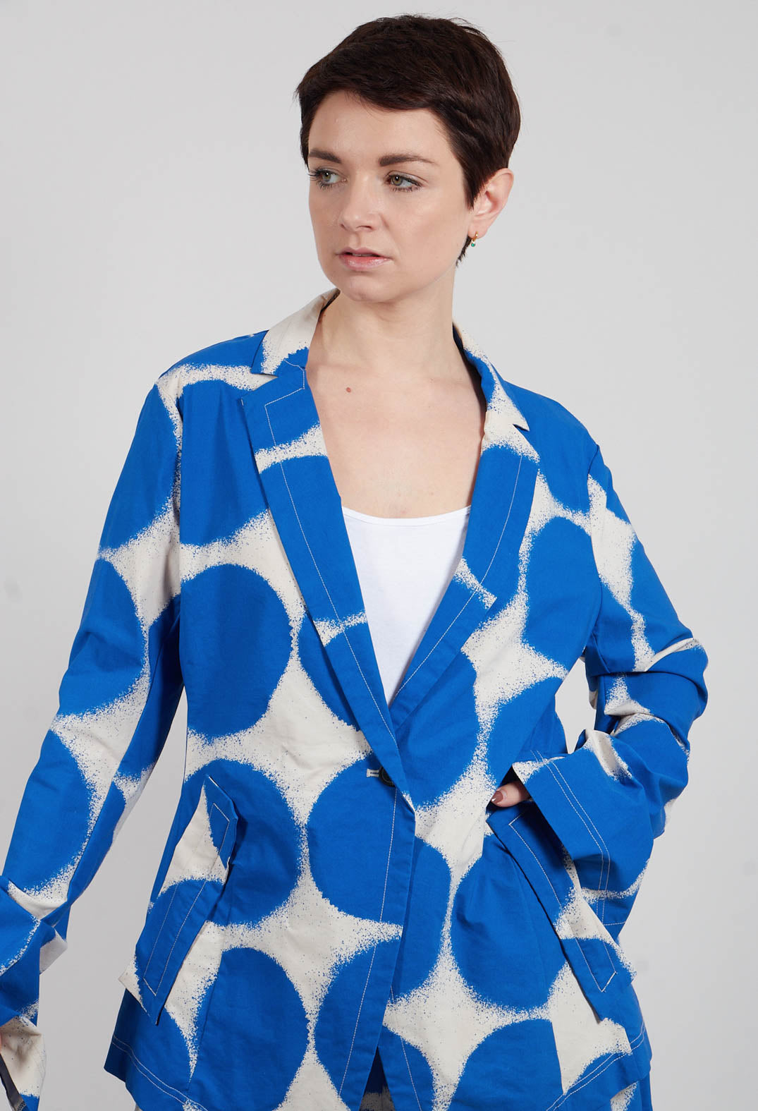 Fitted Jacket in Electric Print - 1631115