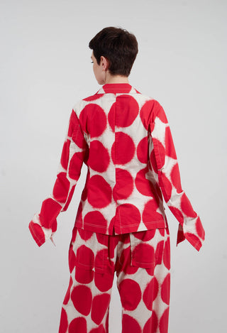 Fitted Jacket in Ketchup Print - 1631115