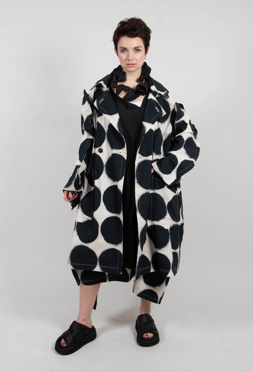 Lightweight Coat in Black Print - 1631216