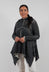 Asymmetric Raw Edge Jumper in Black/Marshmallow - 1720711