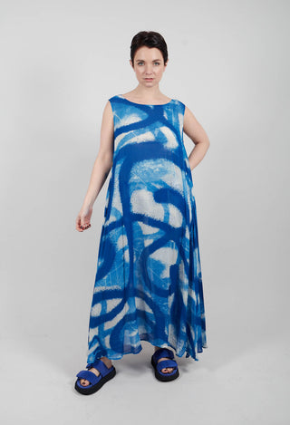 A-Line Midi Dress in Electric Print - 1770906