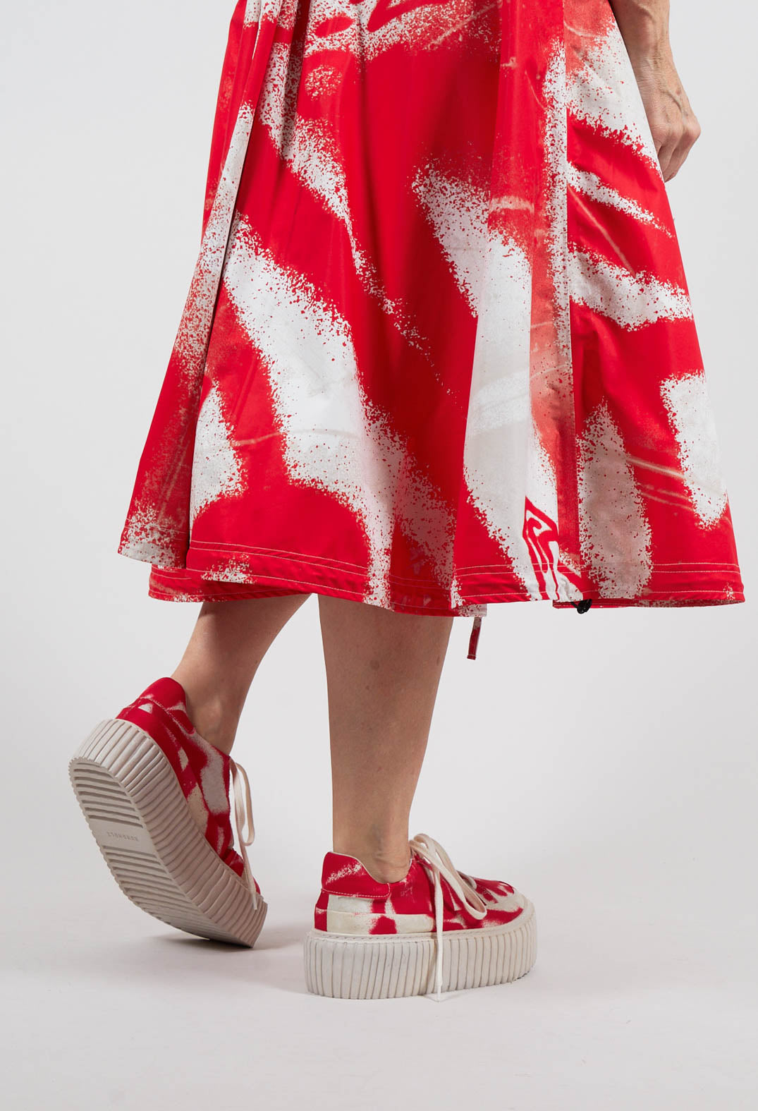 Chunky Platfrom Trainer in Ketchup Print - 1985251