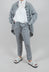 Straight Leg Linen Trousers in Seaweed Melange - 2020102