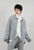 Linen Coat in Seaweed Melange - 2021206