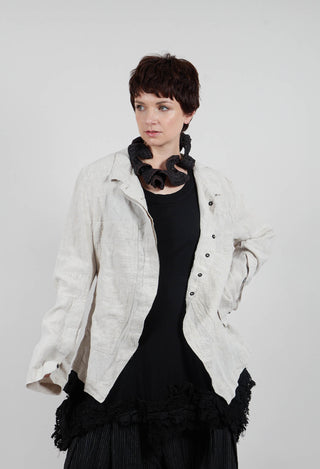 Linen Jacket in Linen Melange - 2021108