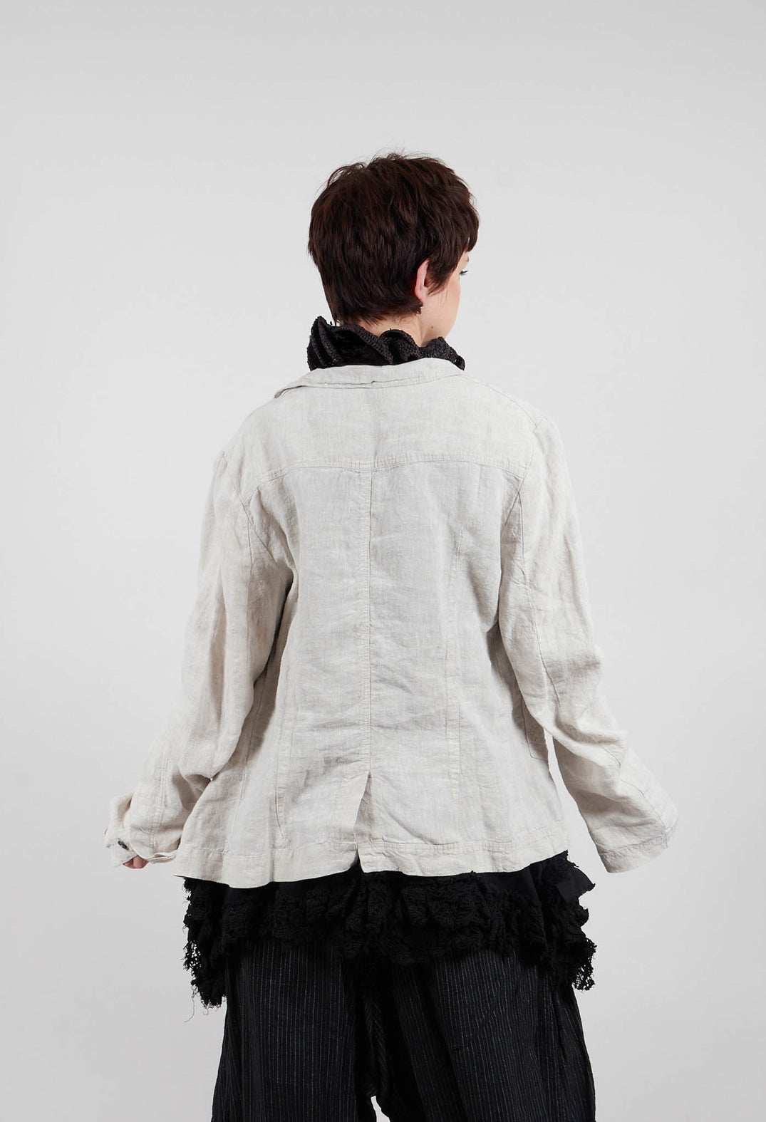 Linen Jacket in Linen Melange - 2021108