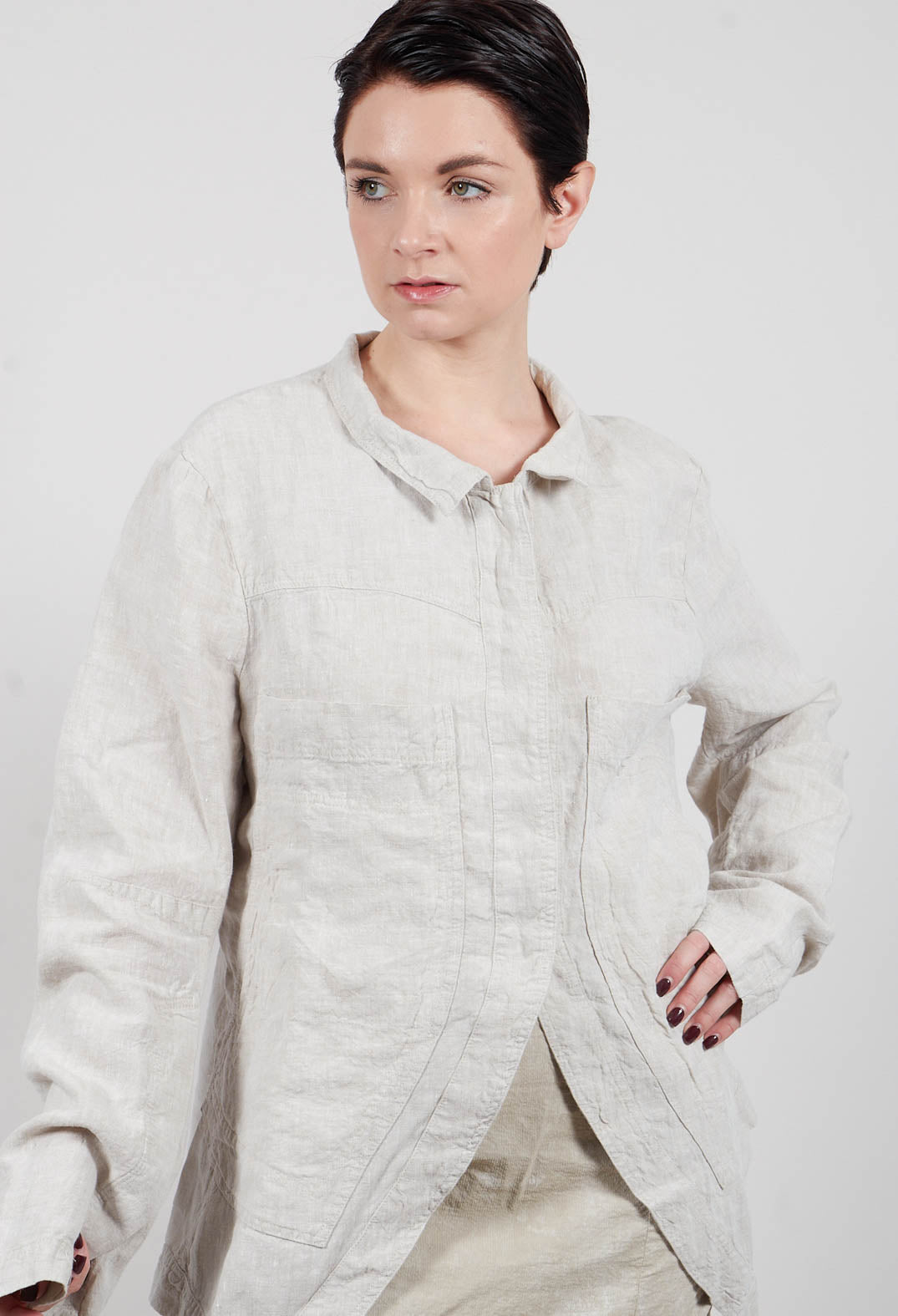 Linen Jacket in Linen Melange - 2021108