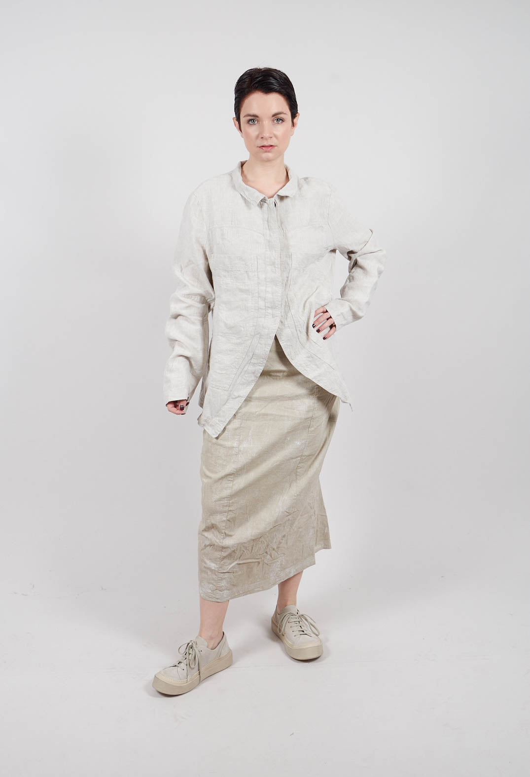 Linen Jacket in Linen Melange - 2021108