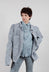Puff Sleeve Jacket in Seaweed Fog - 2031102