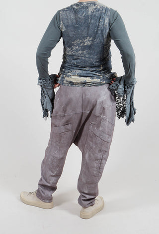 Drop Crotch Trousers in Amber Fog - 2030112