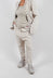 Drop Crotch Trousers in Linen Fog - 2030112