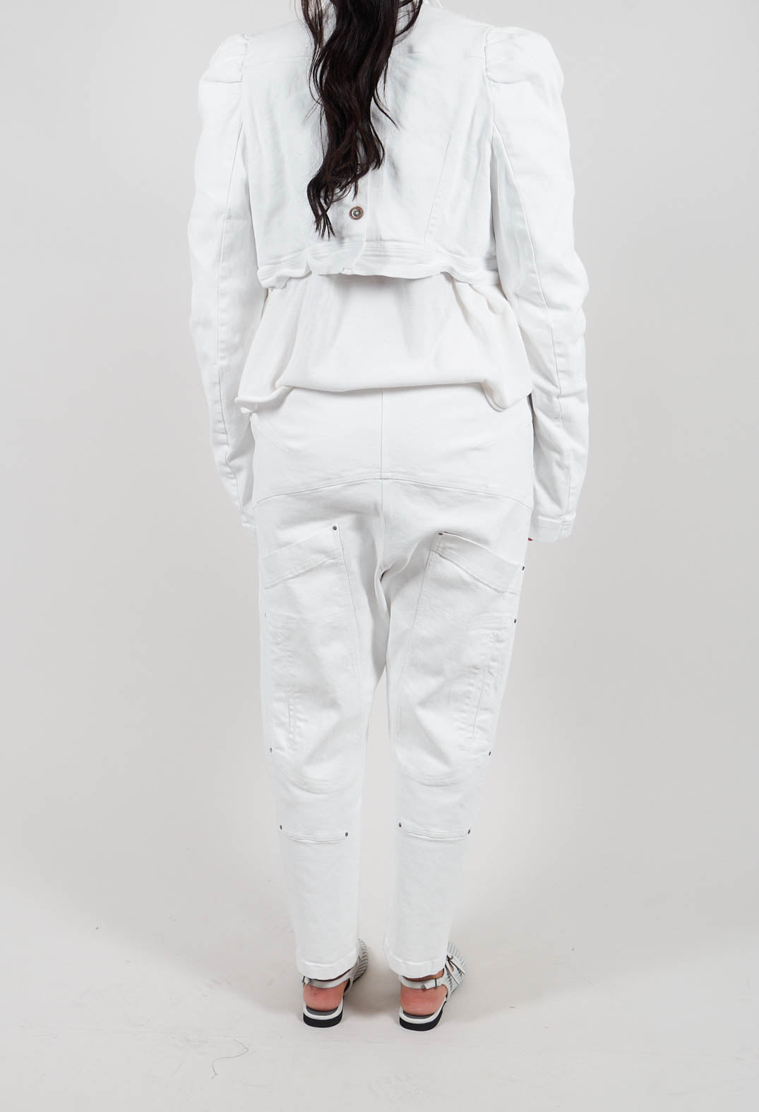 Drop Crotch Trousers in Seafoam Fog - 2030112