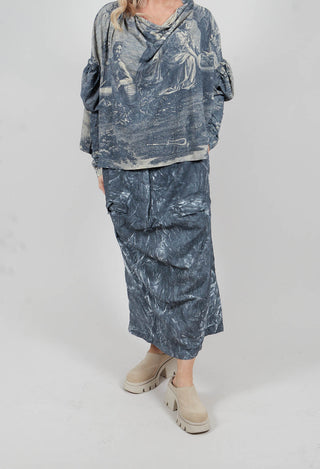 PRE-ORDER - Utility Pencil Skirt in Black Fog - 2070304