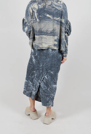 PRE-ORDER - Utility Pencil Skirt in Black Fog - 2070304