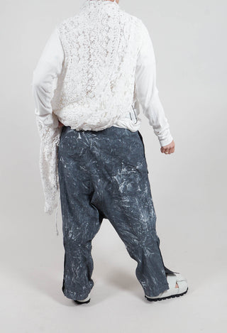 Utility Drop Crotch Trousers in Black Fog - 2070105