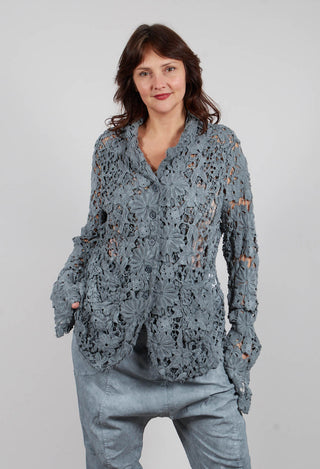 Lace Jacket in Seaweed Fog - 2091102