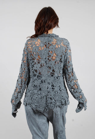 Lace Jacket in Seaweed Fog - 2091102