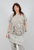 Lace T-Shirt in Linen Fog - 2090610