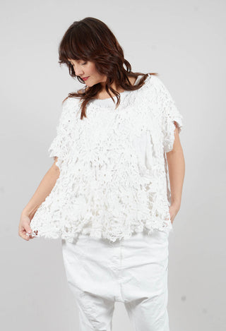 Lace T-Shirt in Seafoam Fog - 2090610