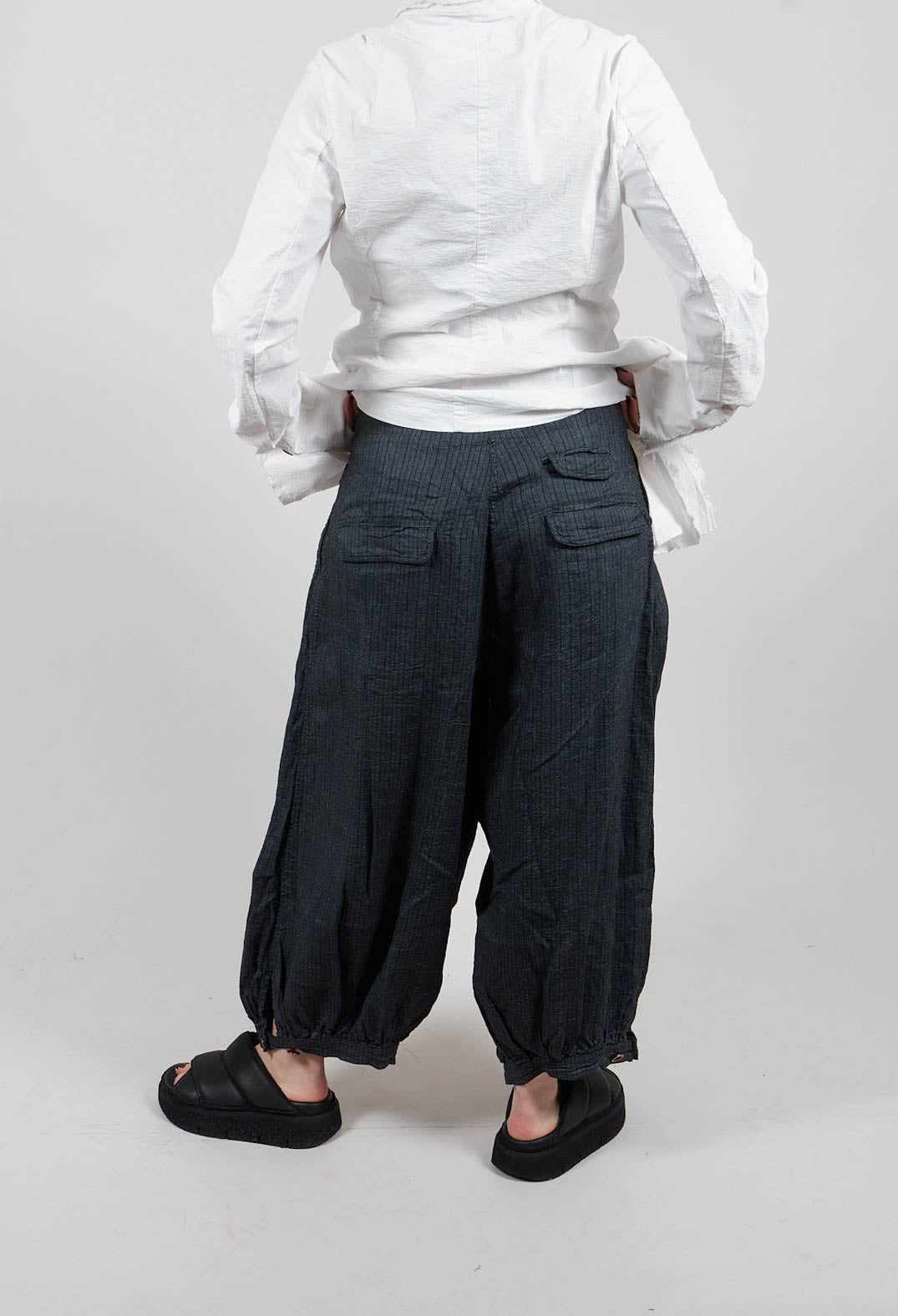 Balloon Leg Trousers in Sky Paper -2110147