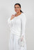 Top with Lace Cuffs in Seafoam Fog - 2180502