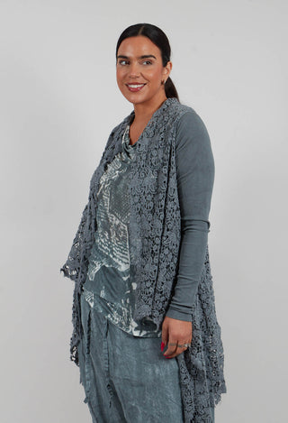 Lace Coat in Seaweed Fog - 2181104