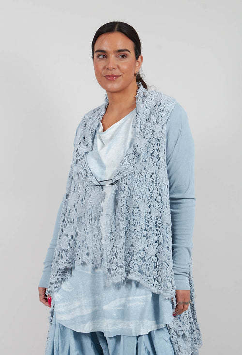 Lace Coat in Sky Fog - 2181104