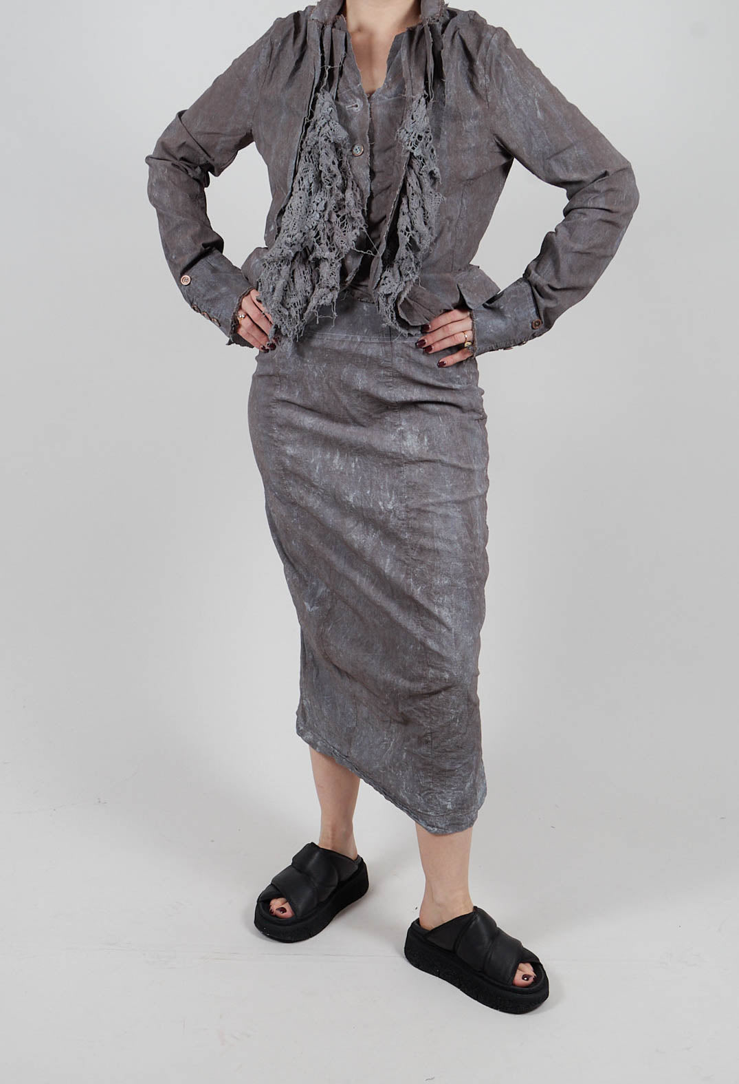 Pencil Skirt in Amber Fog - 2240303