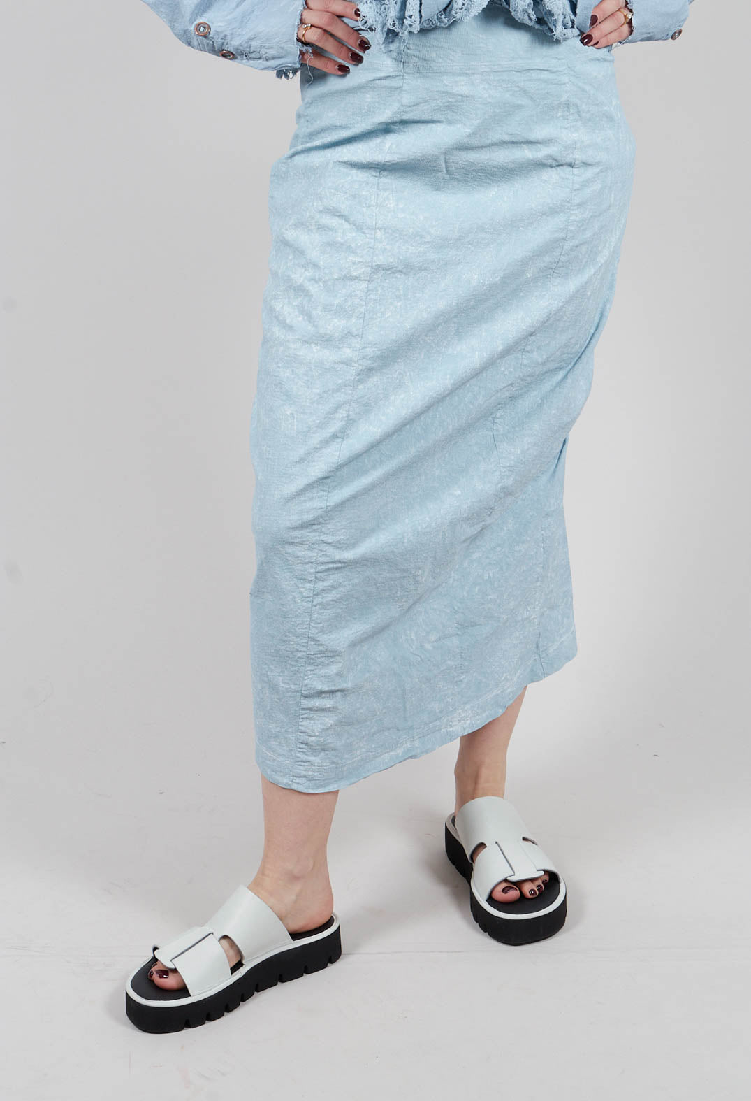Pencil Skirt in Sky Fog - 2240303