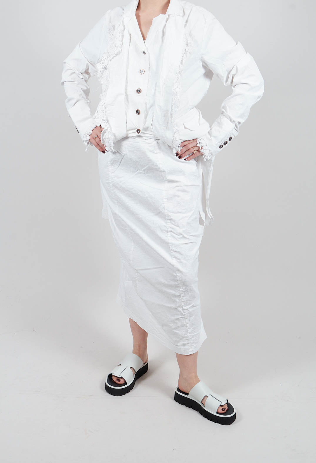 Pencil Skirt in Seafoam Fog - 2240303
